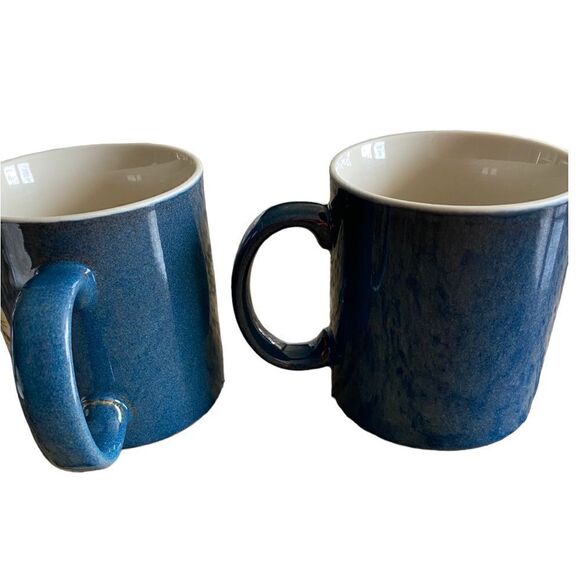 VINTAGE Otagiri Japan Pair of Bkue Ceramic Duck Coffee Tea Cup Mug - 12oz - Picture 3 of 5